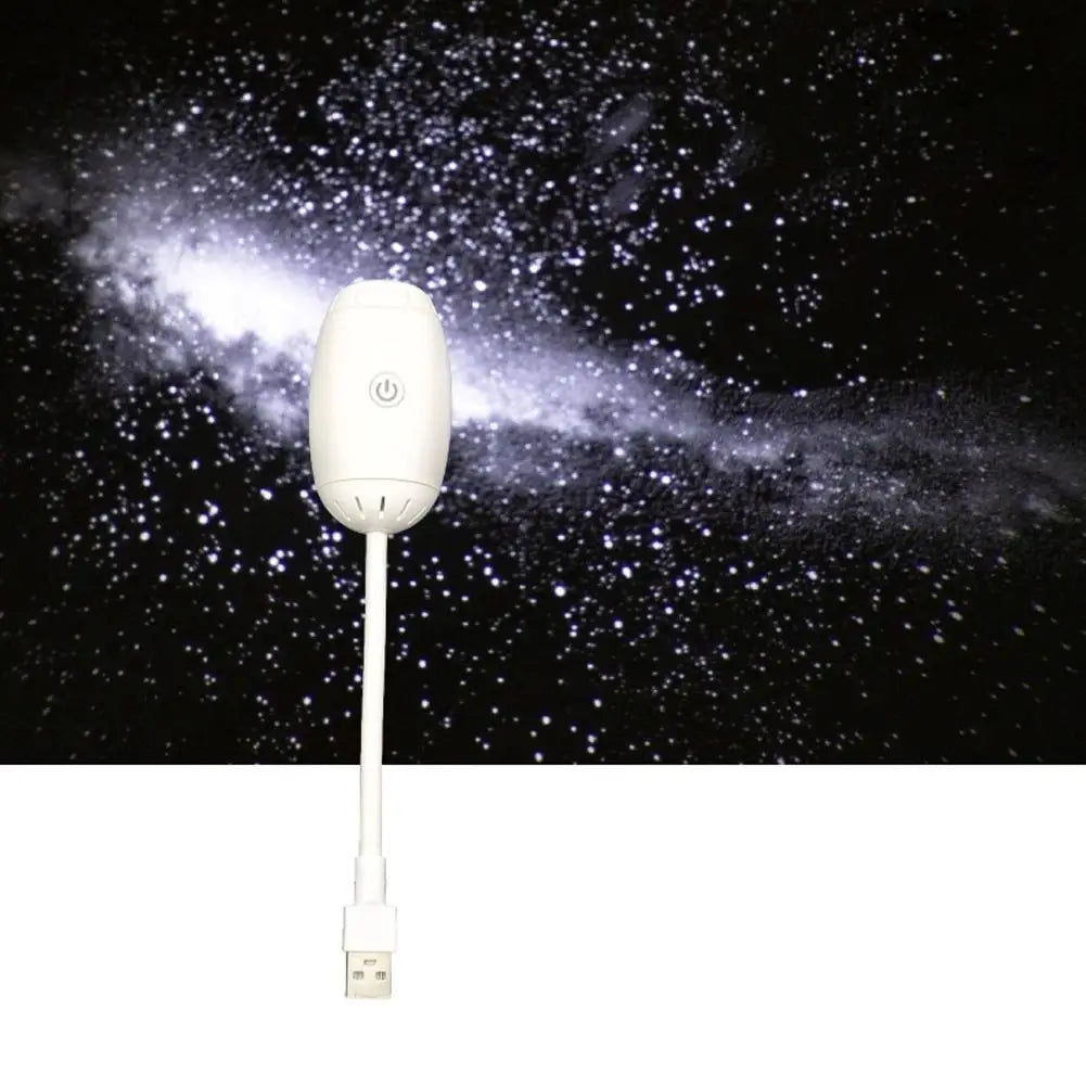 LED Starry Car Ambient Light USB Adjustable Focus Saturn Galaxy Large Range Projection Romantic Party Interior Decor Light
