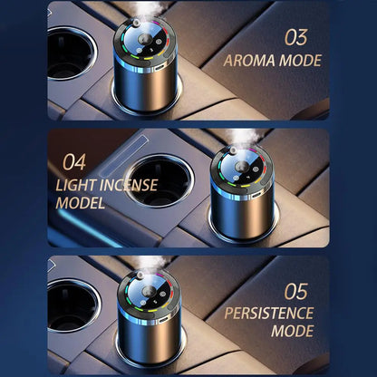 NEW Car Fragrance Humidifier 5 Modes Scent Air Car Odor Eliminator Long Lasting Universal Car Diffuser With Digital Display