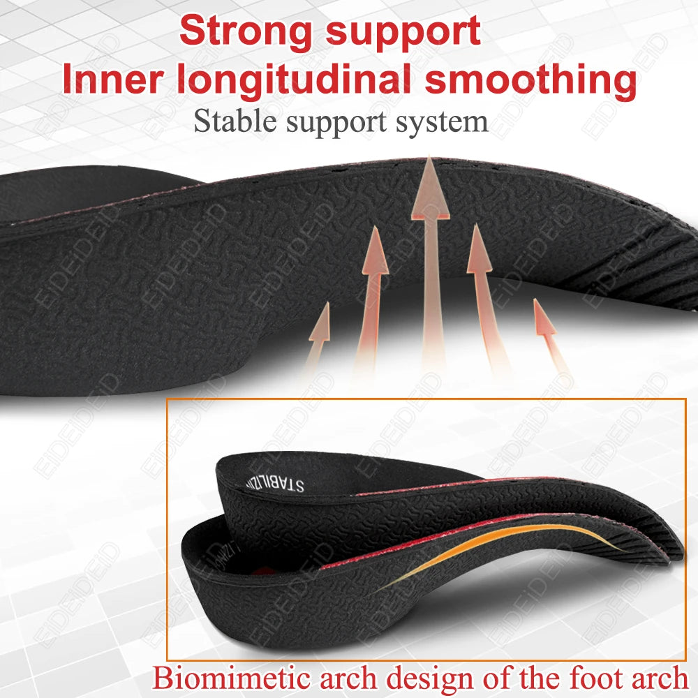 Flat Feet Insole Severe Orthotic Arch Support Insert Orthopedic Shoes Sole Pads Heel Pain Plantar Fasciitis Men Woman Unisex