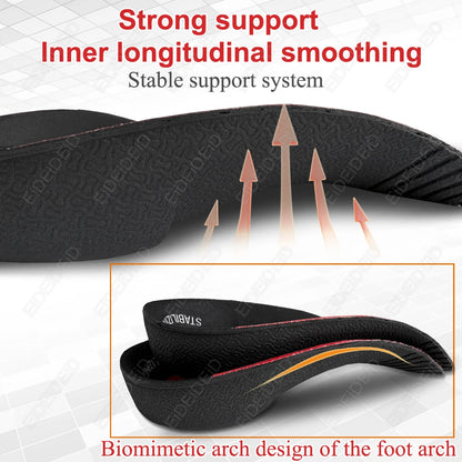 Flat Feet Insole Severe Orthotic Arch Support Insert Orthopedic Shoes Sole Pads Heel Pain Plantar Fasciitis Men Woman Unisex