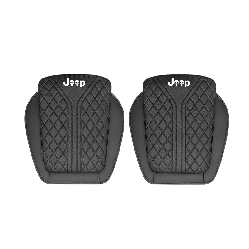 Car Seat Cushion For Jeep Rengade Compass Patriont Grand Cherokee 3D Embroidered Seat Protector Pad Front & Rear Seat Covers