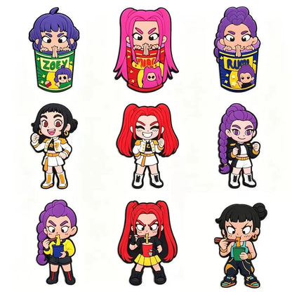 Hot Toys Cartoon 16-100pcs Shoe Charms For Sandals,Shoe Decoration Accessories Shoe Pins Great Gift For Men Women