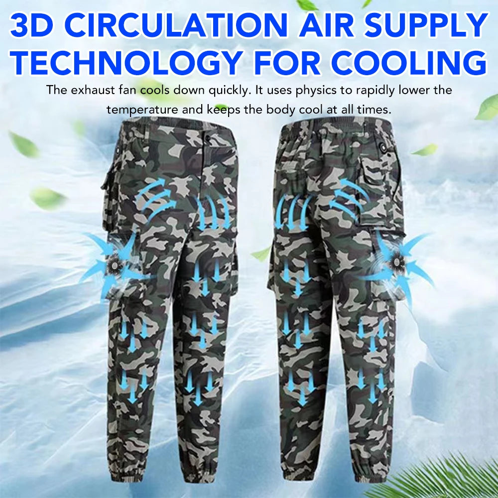 New Summer Air Conditioner Pants Men's High Temperature Work Anti-Sunlight Refrigeration Air Conditioning Pants Outdoor Workwear