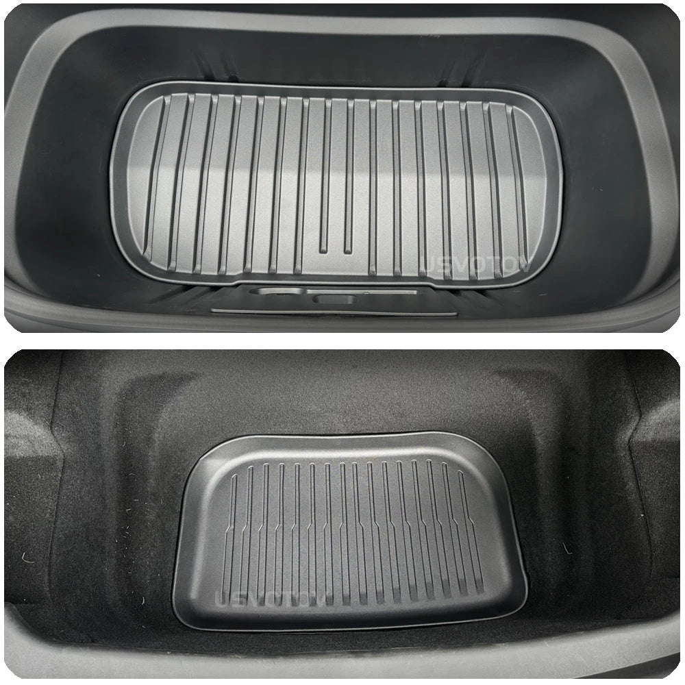 Car Floor Mats for Tesla Model Y Juniper 2025 2026 Front Rear Trunk Mat Non-Slip Cargo Liner Backrest Pads Left Right Hand Drive