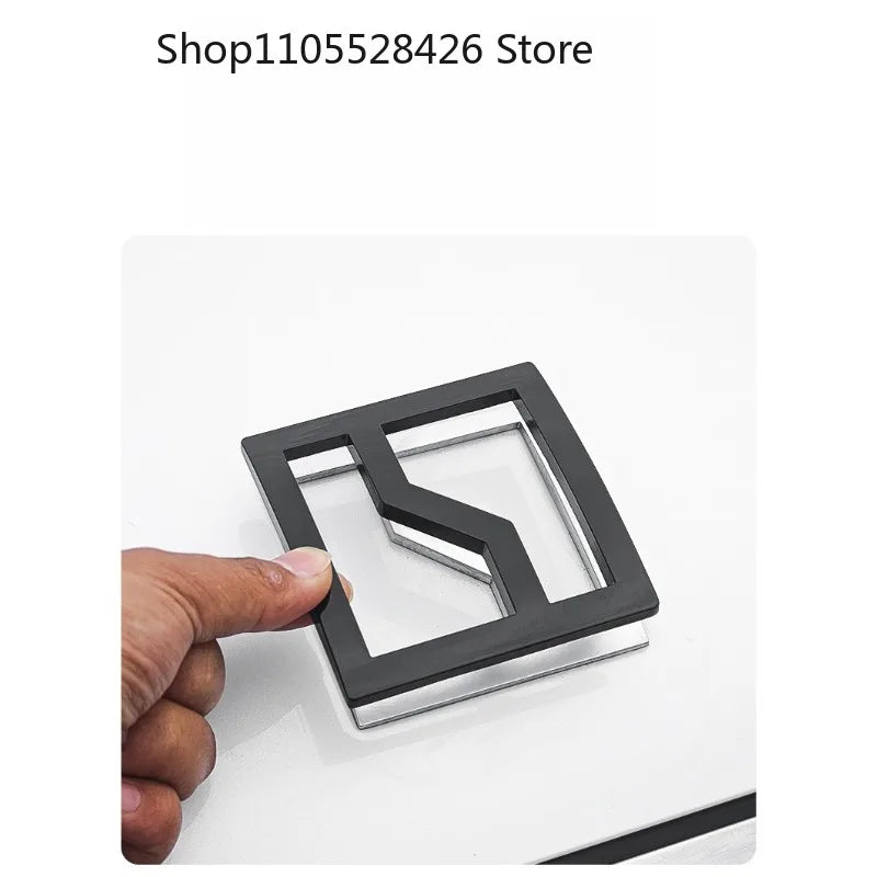 For ZEEKR 8X Modified Logo Car Decoration Tail Metal Matte Black Sticker Car Accesorios Para Auto 8X Front Rear Emblem Cover