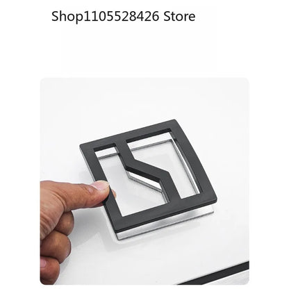 For ZEEKR 8X Modified Logo Car Decoration Tail Metal Matte Black Sticker Car Accesorios Para Auto 8X Front Rear Emblem Cover