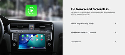 Ottocast Cabin Care Wireless Carplay Adapter Baby Car Camera for Backseat 1080P 150° Wide Angle Night Vision Back‑Seat Monitor