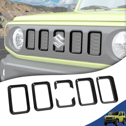Car Front Grille Grill Inserted Cover for Suzuki Jimny JB64 JB74 2019 2020 2021 2022 2023 Racing Grills Exterior Accessories ABS