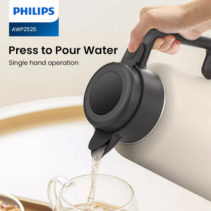 Philips 1.8L Thermal Kettle SUS316 Stainless Steel 48H Vacuum Insulated Water Flask Household Kitchen Hot Water Bottle AWP2525