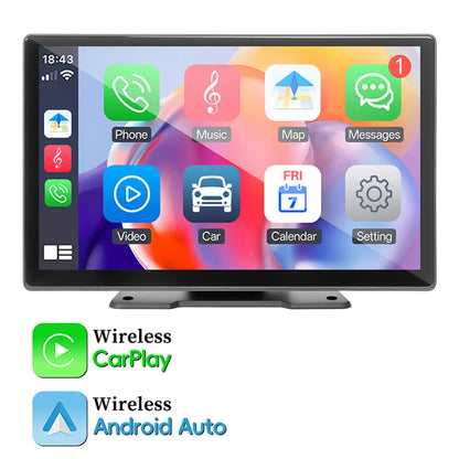 Hippcron 7/9/10.26" Car Mirror Radio Multimedia Video Portable Player Wireless CarPlay And Android Auto IPS Touch Screen Mirror