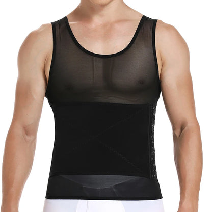 Men Body Shaper Waist Trainer Tummy Control T-Shirt Compression Shirts Weight Loss Slimming Underwear Abdomen Slim Tank Tops