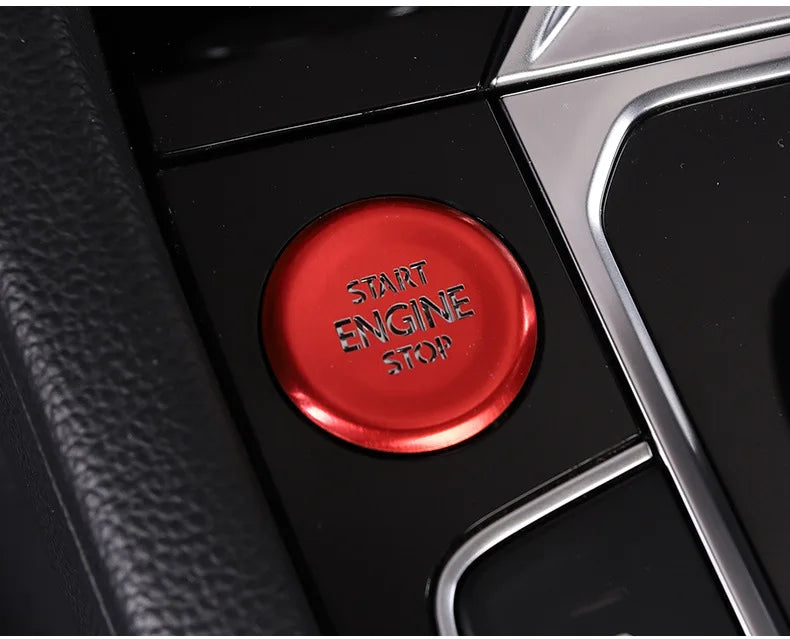 Car door unlocking button decorative sticker is suitable for Volkswagen VW new CC aluminum alloy interior button accessories
