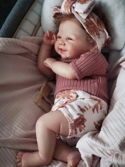 18 Inch Vivienne 3D Painted Skin bebe ruborn de silicona reborn dolls Soft Vinyl Touch feel Dolls