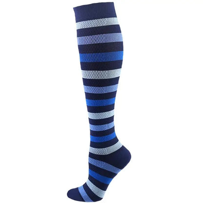 58 Styles Compression Socks 30 Mmhg Heart Star Stripe Socks New Unisex Golfs Tube Thigh Men Outdoor Long Pressure Stockings