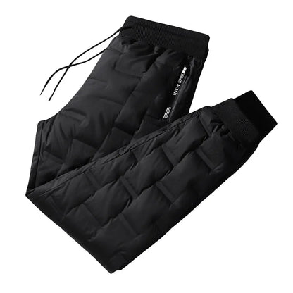 Winter Down Pants Men Outdoor 8XL 7XL 6XL Plus Size Warm Thicken Waterproof White Duck Thermal Trousers Windproof Male Jogger