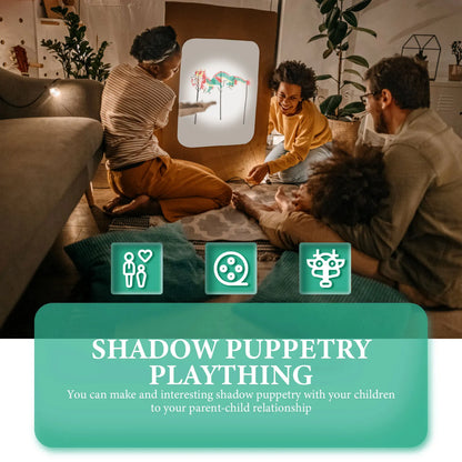 Traditional Shadow Puppetry Craft Kit Chinese Cultural Education DIY Paper Puppet Set for Kids Handmade Early Learning Plaything