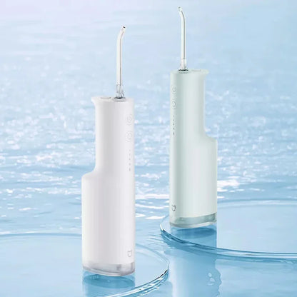 MIJIA Electric Oral Irrigator F300,240mL Water Tank,4 Mode Irrigator,2000time/m Frequency Pulse,115 day long battery life