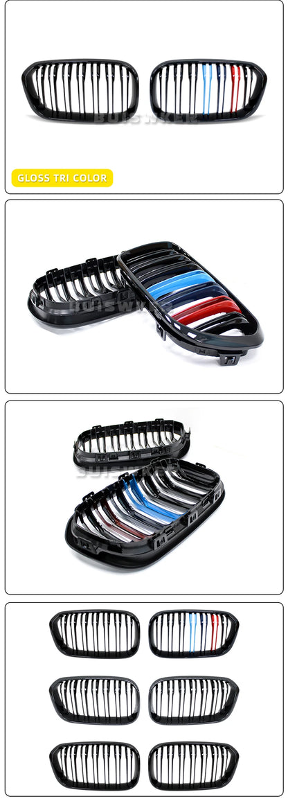 Ricoy Gloss Black For BMW F20 F21 120i 118i 116i 116d M135i M140i 2015 2016 2017 2018 Hatchback Sport Kidney Grill Grille