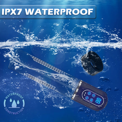 Electric Penis Pump IPX7 Waterproof Suction Penis Extender Dick Enlarger Vacuum Penis Enlargement Masturbator Sex Toys for Men