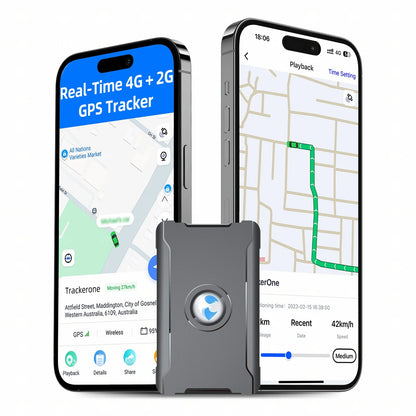 GPS Tracker for Vehicles Real-Time Location Hidden Magnetic Tracking Device for Cars Trip History Geo Fence Global Coverage