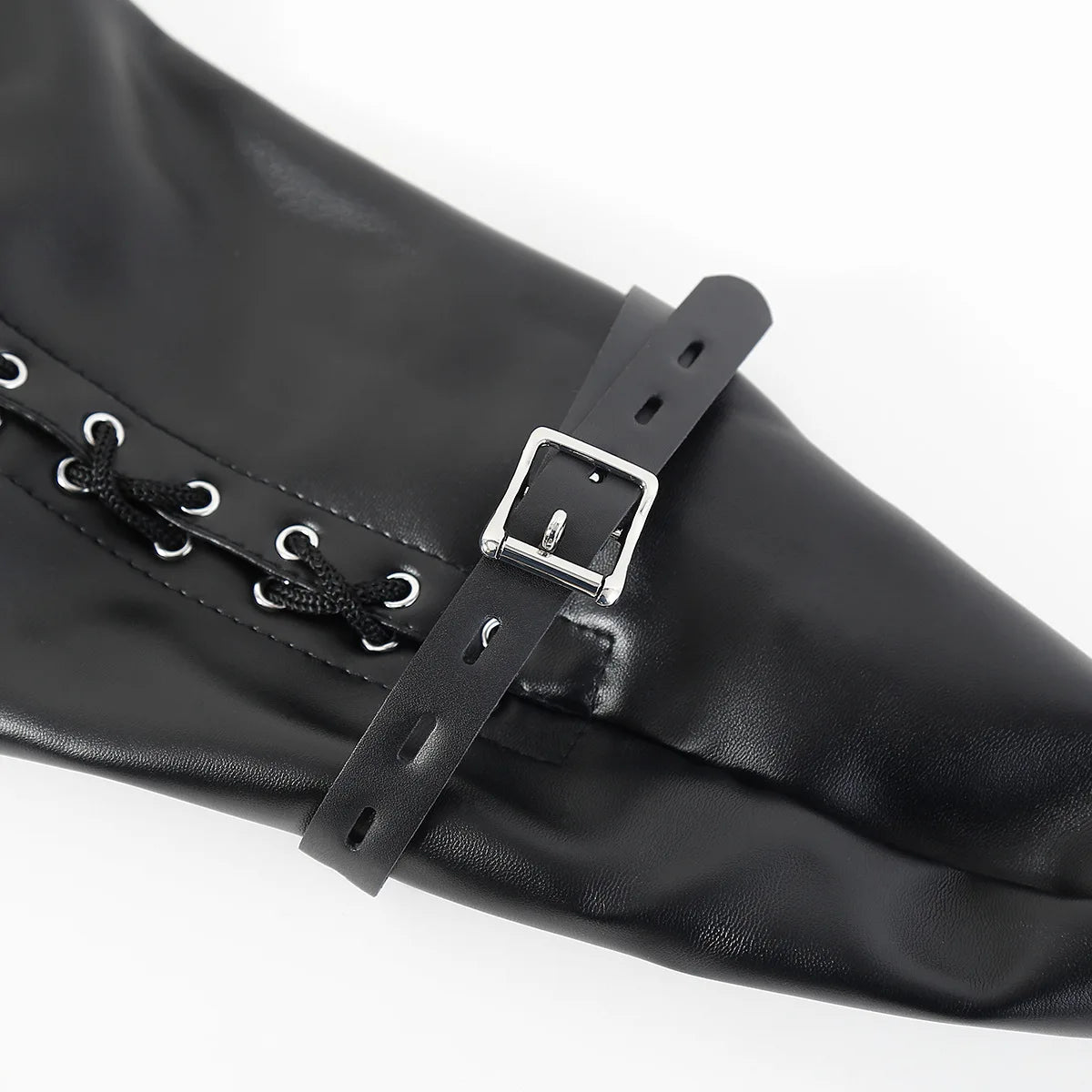 LILUPLAY Sexy Full Sleeve Leather Glove Zippered Armbinder One Arm Binder Bondage Restraint with over Shoulder Straps for Play