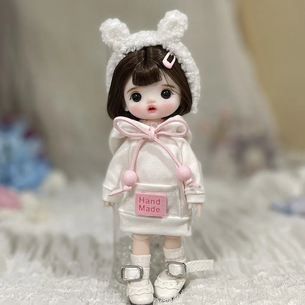 Original Bjd Diy Dress Up Doll 1/8 Joint Mobility Fashion Princess Doll 3d True Eye Girl.S Birthday Full Set Accessories Gift