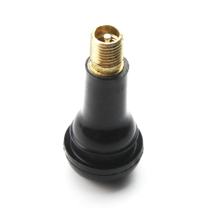 TR412 TR413 TR414 PVR70 Snap-In Tire Valve Stems Short Black Rubber Wheel Replacement With Dust Cap