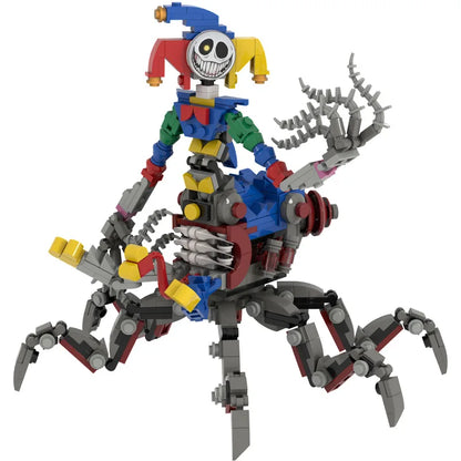 Moc Bobble Game Time 5 Joker Spidert  Building Block Assembly Small Particle Figurine Model Ornament Handmade Toy