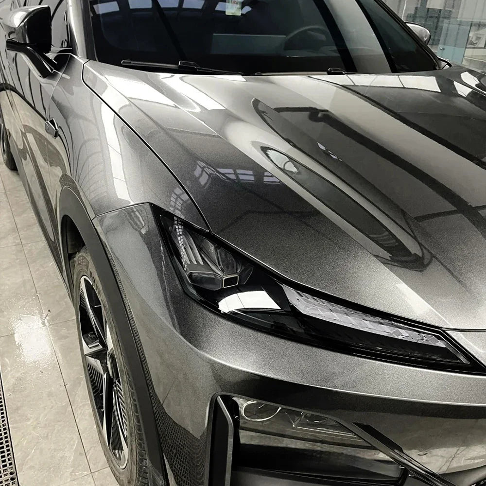 Car Satin Metalliced Graphite Grey Sticker Waterproof Air Release DIY Stickers Car Adhesive Vinyl for Auto Motorcycle Body Decor