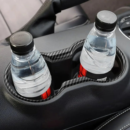 Car Front Water Cup Holder Gear Shift Decoration Cover for Ford Mustang 2015 2016 2017 2018 - 2023 AT LHD Interior Accessories