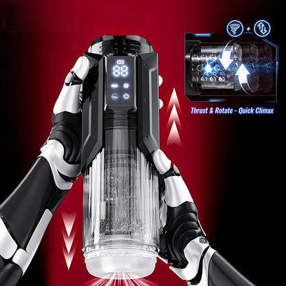 Telescopic Rotation Masturbator Cup Sucking Penis Pump Pocket Pussy Blowjob Sex Toys Stroker Piston Automatic Mastubator for Men