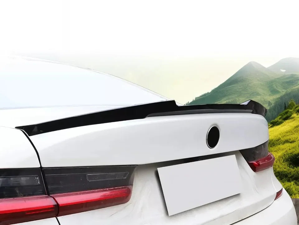 XVIP Car M4 Style Roof Spoiler Glossy Black Wings For BMW 3 Series G20 G28 2019-2022 330i 330e Sedan ABS Ducktail Trunk Spoilers