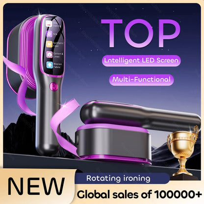 Steam Iron Mini Portable Iron Handheld machine Folding Garment Hanging Steamer Clothes Ironing Wet Dry Ironing Machine Home Iron