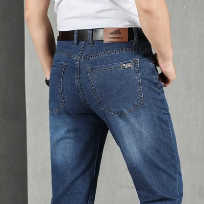 Jeans for Men Work Wear Male Cowboy Pants 2025 Fashion Trousers High Quality Original Classic Straight with Pockets New in Baggy