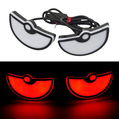 2PCS Car LED Devil Eyes Light Universal Demon Eyes Headlight Motorcycle Mini Turn Signal Flasher Tail Lamp Auto Decoration Light