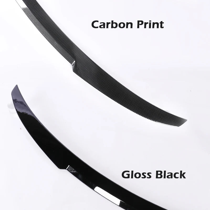 Rear Bumper Spoiler Lip For BMW 2 Series F22 F23 M2 F87 Carbon Fiber MP M4 PSM Style Roof Trunk Wing Tail 2014 -2021 Gloss Black