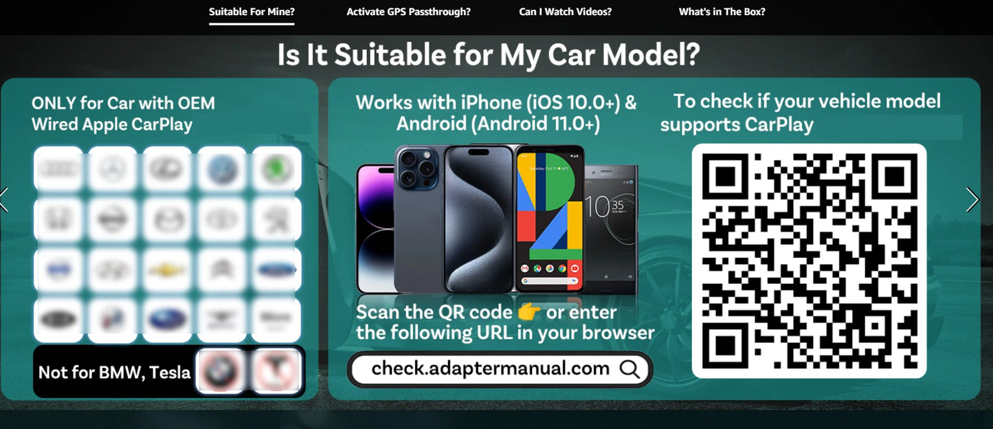 Ottocast Play2video Pro Ai Box Wireless CarPlay Android Auto Adapter Built in Youtube Netflix for Car with Wired Carplay