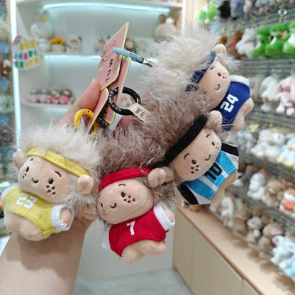 Pop Soccer Star Figure Keychains Kawaii Soccer Figure Keychain Photo Props Accessories Bag Charms Pendant Keychains Fans Gifts