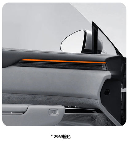 For ZEEKR 7X 2025 Super Suede Interior Accessory, Car Central Control Sliding Cover Panel Steering Wheel Decal Air Outlet Trim