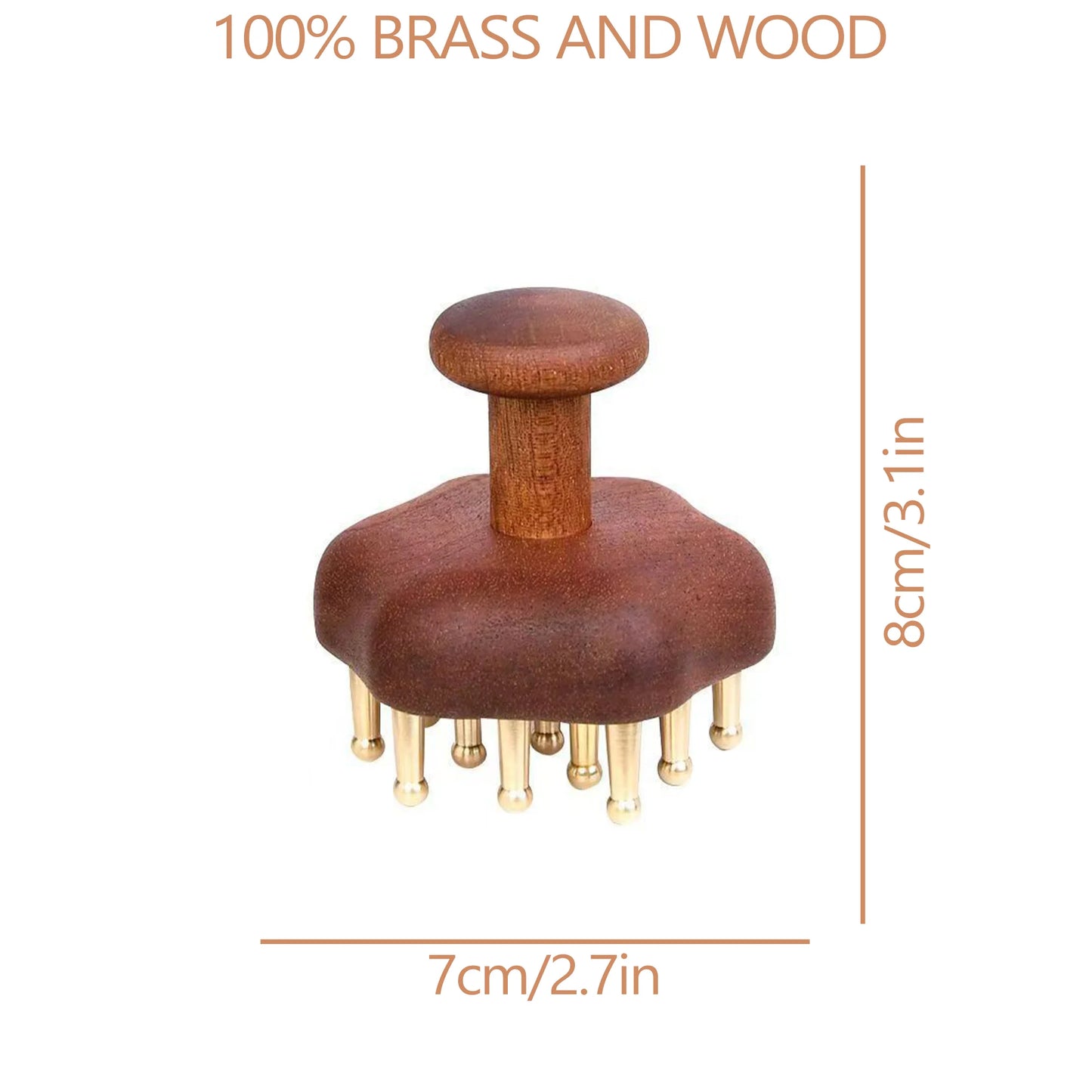 Radiant Skin Savior Lymphatic Detox Face Massager Fades Wrinkles Firms Jawline and Eyes Natural Copper Wood Beauty Tool