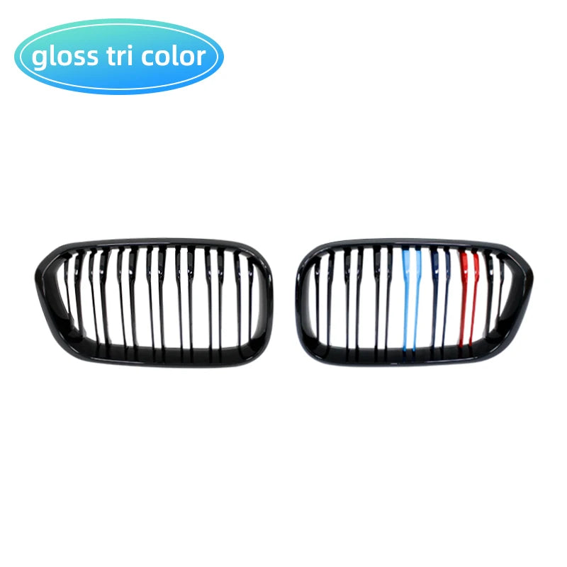Ricoy Gloss Black For BMW F20 F21 120i 118i 116i 116d M135i M140i 2015 2016 2017 2018 Hatchback Sport Kidney Grill Grille