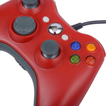 Wired Game Controller for Xbox 360 with Dual-Vibration,Compatible with Xbox 360/360 Slim&PC Windows 7,8,10,11
