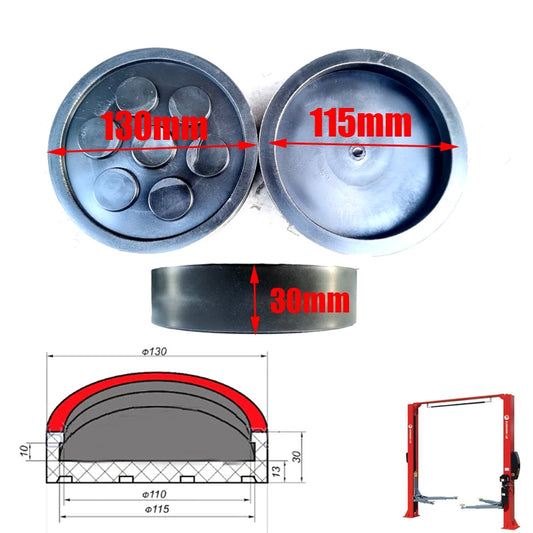 Universal Car Rubber Jack Pad Frame Protector Hydraulic Ramp Trolley Jack Adapter for Pinch Weld Side Lifting Disk Jacking Tool
