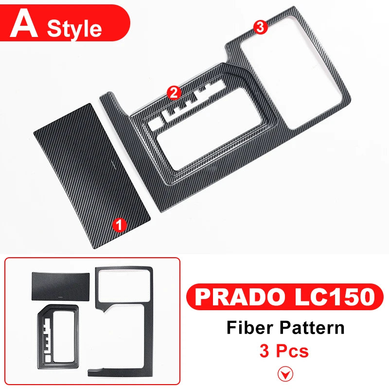 For 2010-2017 Right Rudder Car Toyota Land Cruiser Prado 150 Stainless Steel Panel Gearbox Cover Lc150 J150 Interior Accessories