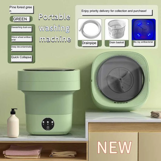 2026New Foldable Mini Washing Machine For Socks Underwear Panties Portable Mini Washing Machine Big Capacity  With Spinning Dry