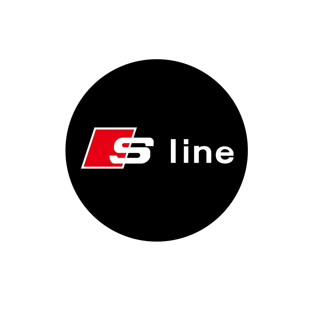 2Pcs HD Car Door Car sticker Lamp Car Door Welcome Light For Audi Sline Q3 A5 A7 A3 Q5 Q7 A4L RS Quattro S3 S4 S6 S5 S7 S8