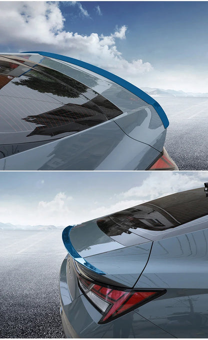 Rear Trunk Wing Spoiler Tail Fin for Hyundai Elantra CN7 2021 2022 Body Kit Tail Wings Fixed Wind Spoiler Cars Accessories