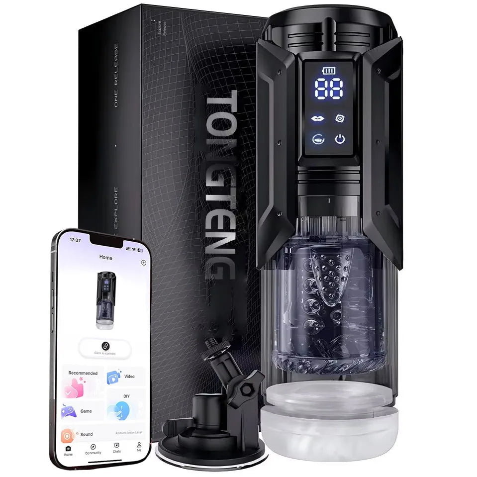 Telescopic Rotation Masturbator Cup Sucking Penis Pump Pocket Pussy Blowjob Sex Toys Stroker Piston Automatic Mastubator for Men