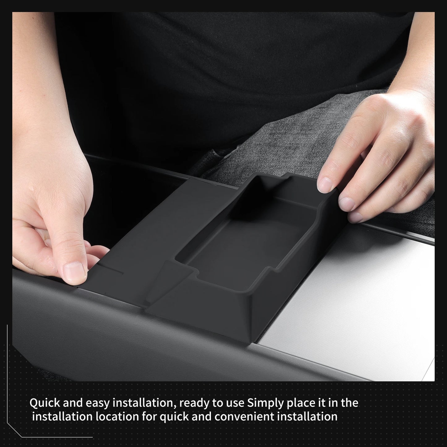 for Tesla Model Y Launch/Juniper 2025 Center Console Armrest Storage Box Glasses Tray Organizer Car Interior Accessories