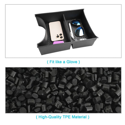 LFOTPP Car Central Storage Box for Hyundai Ioniq 5 2022-2024 Non-slip Rubber Armrest Storage Box Auto Ioniq 5 2024 Accessories